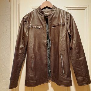 Mens Faux Leather Jacket